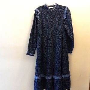 NWT Women's  Blue Long Dress Size Small